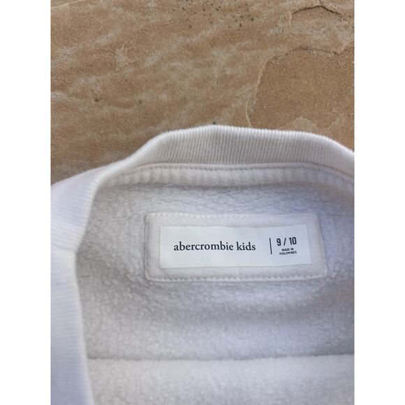 Abercrombie Kids Retro Print Floral Logo Sweatshirt Size 9/10 - Picture 2 of 3